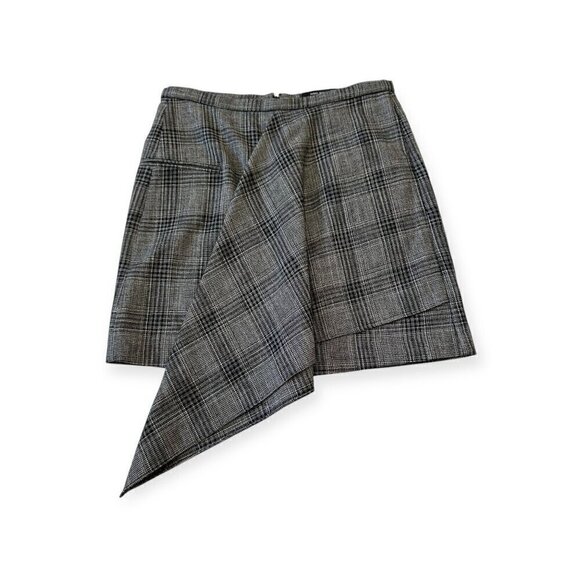 Isabel Marant Doleyli Draped Checked Cotton-blend Mini Skirt, Size 36EU, NWT - Picture 8 of 15